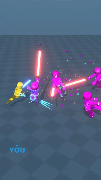 Block Gladiator 3D: sword duel — скриншот 1