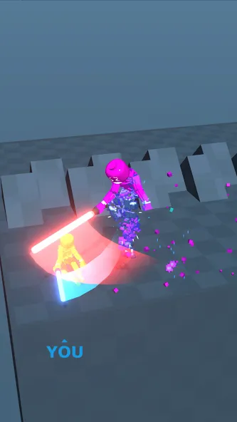 Block Gladiator 3D: sword duel — скриншот 3