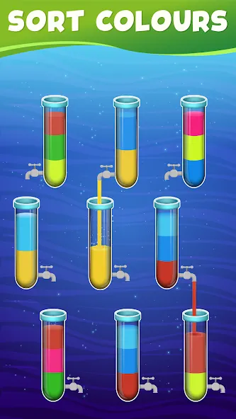 Water Sort Color Sorting games — скриншот 2
