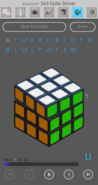 3x3 Cube Solver — скриншот 4