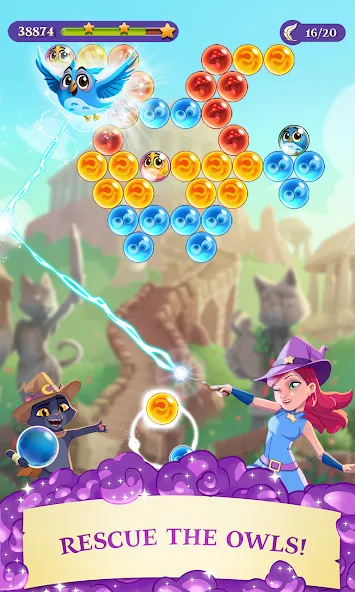 Bubble Witch 3 Saga — скриншот 1