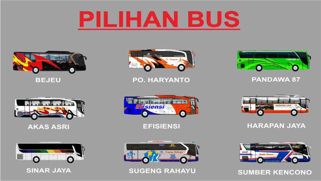 PO Haryanto Bus Indonesia — скриншот 4 PO Haryanto Bus Indonesia — скриншот 4