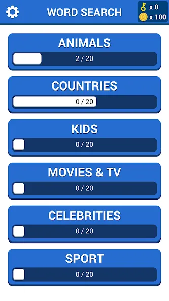 Word Search Puzzle Game — скриншот 1