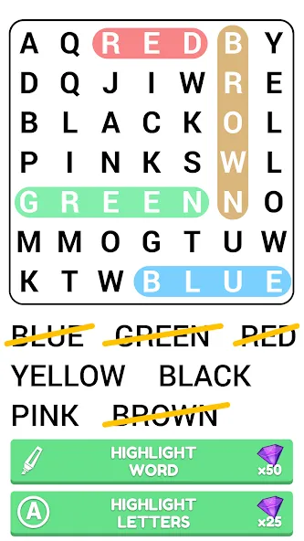 Word Search Puzzle Game — скриншот 2