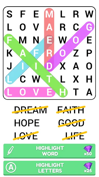 Word Search Puzzle Game — скриншот 3