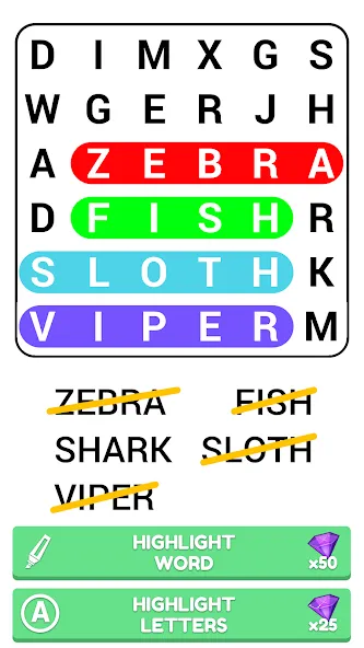 Word Search Puzzle Game — скриншот 4