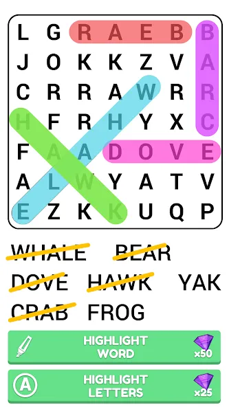 Word Search Puzzle Game — скриншот 5