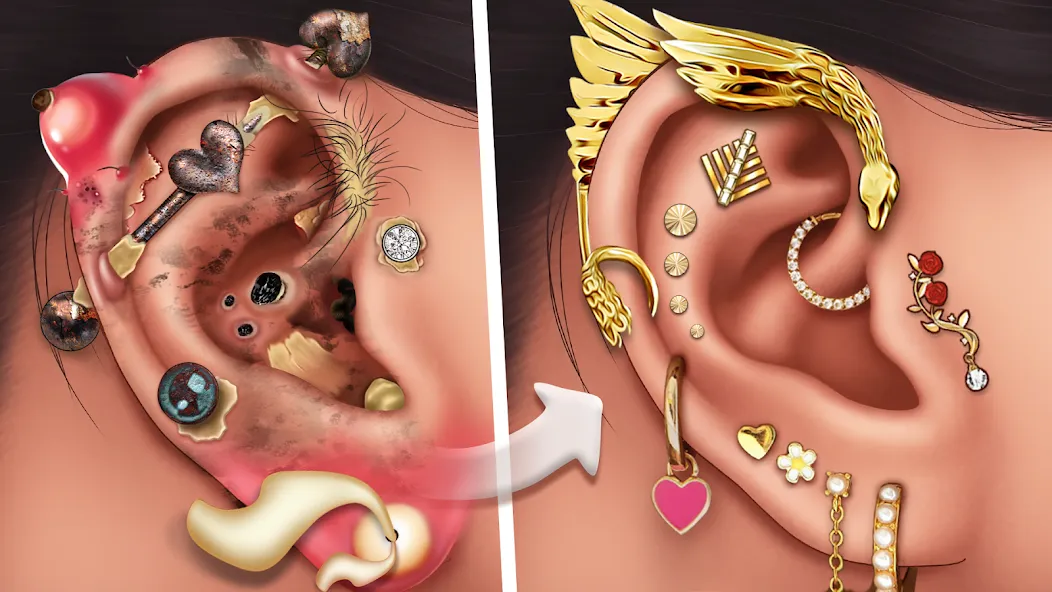 Ear Salon ASMR Ear Wax& Tattoo — скриншот 1 Ear Salon ASMR Ear Wax& Tattoo — скриншот 1