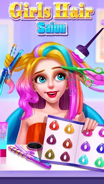 Girls Hair Salon — скриншот 1