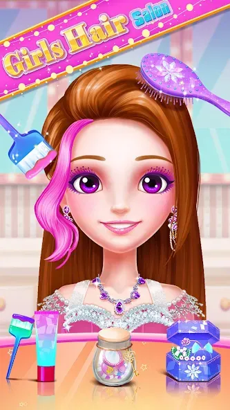 Girls Hair Salon — скриншот 4