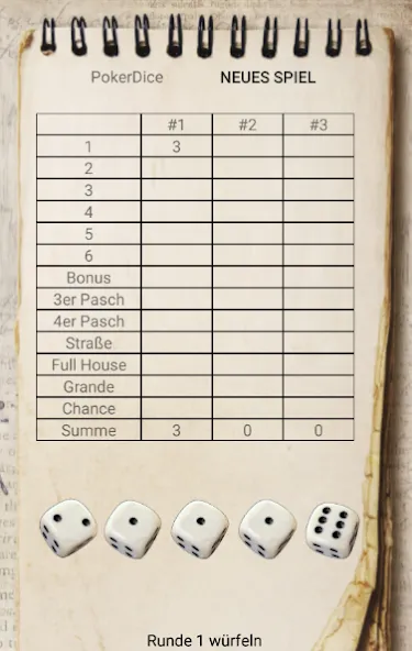 Dice Poker — скриншот 1
