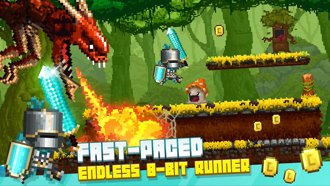 Bit Heroes Runner: Pixel Blitz — скриншот 1