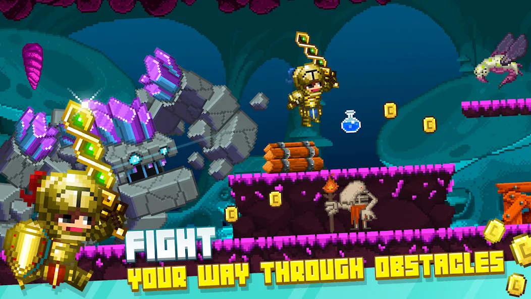 Bit Heroes Runner: Pixel Blitz — скриншот 2