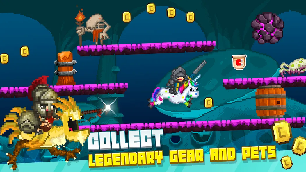 Bit Heroes Runner: Pixel Blitz — скриншот 5