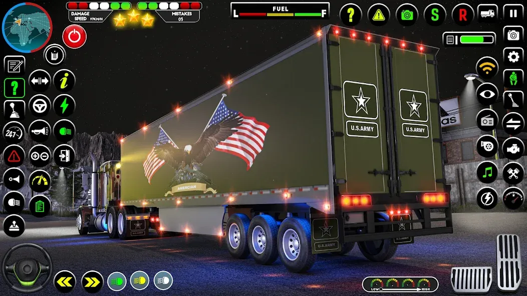 Army Truck Transporter Game 3D — скриншот 2 Army Truck Transporter Game 3D — скриншот 2