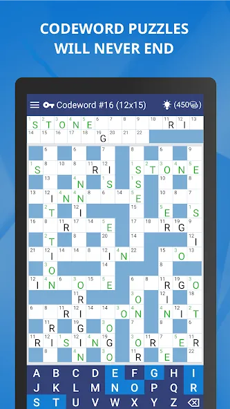 Keywords — Codeword Puzzle — скриншот 2