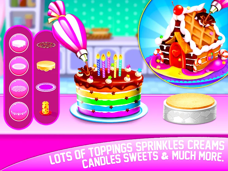 Cake Maker Sweet Bakery Games — скриншот 1 Cake Maker Sweet Bakery Games — скриншот 1