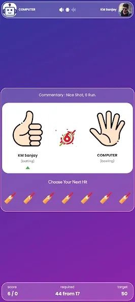 Hand Cricket - Team Battles — скриншот 2
