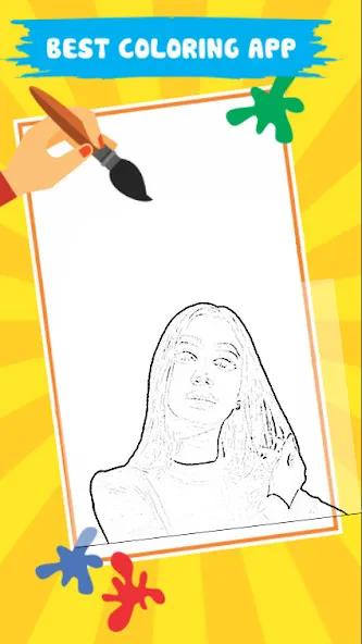 Lady Diana Coloring Game — скриншот 4