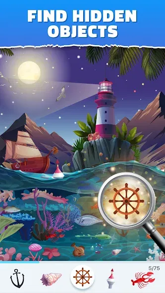 Bright Objects - Hidden Object — скриншот 1