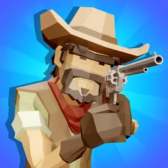 Western Cowboy: Shooting Game — взломанная версия — Много денег