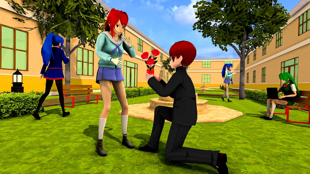 Anime High School Girl Life 24 — скриншот 1 Anime High School Girl Life 24 — скриншот 1