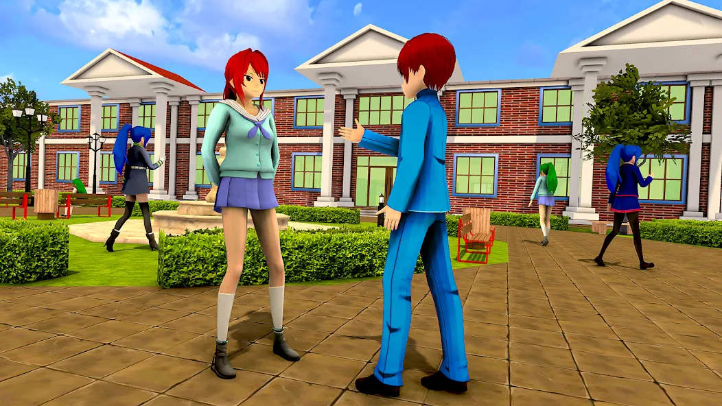 Anime High School Girl Life 24 — скриншот 2 Anime High School Girl Life 24 — скриншот 2
