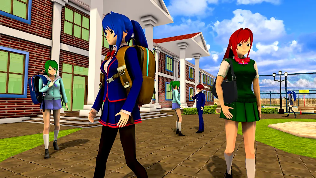 Anime High School Girl Life 24 — скриншот 3 Anime High School Girl Life 24 — скриншот 3