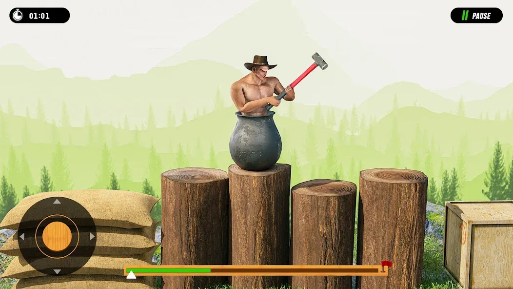 Hammer Climber Man: Pot Man 3D — скриншот 3