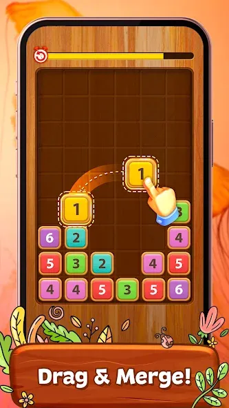 Merge Wood: Block Puzzle — скриншот 1
