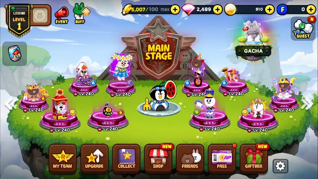 LINE Rangers: Brown-Cony Wars! — скриншот 2