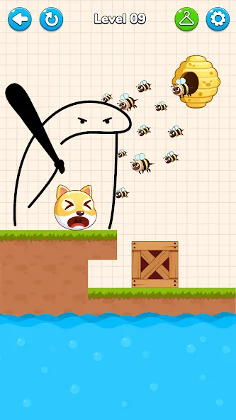 Draw to Save - Save the Dog — скриншот 1