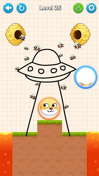 Draw to Save - Save the Dog — скриншот 2