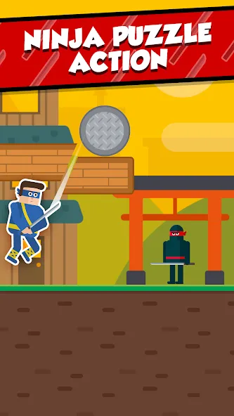 Mr Ninja - Slicey Puzzles — скриншот 1 Mr Ninja - Slicey Puzzles — скриншот 1