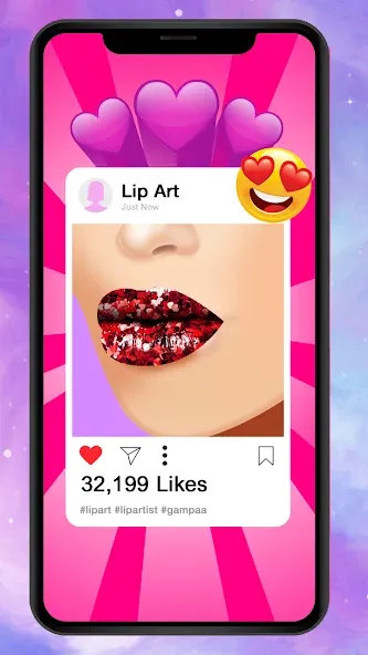 Lip Art Makeup Beauty Game — скриншот 2 Lip Art Makeup Beauty Game — скриншот 2