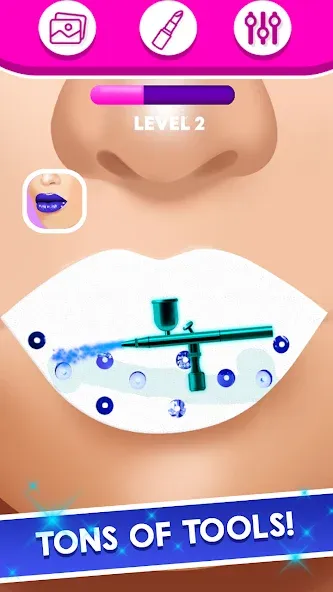 Lip Art Makeup Beauty Game — скриншот 4 Lip Art Makeup Beauty Game — скриншот 4