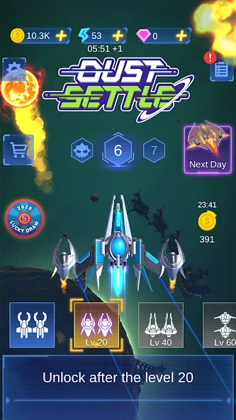 Dust Settle 3D - Galaxy Attack — скриншот 5
