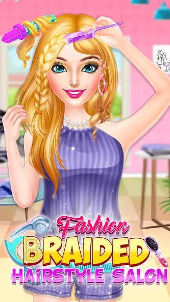Braided Hair Salon Girls Games — скриншот 3