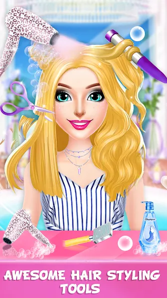 Braided Hair Salon Girls Games — скриншот 4