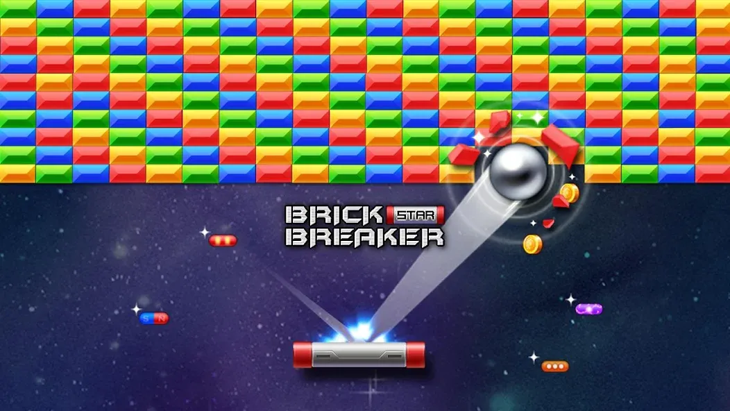 Brick Breaker Star: Space King — скриншот 1