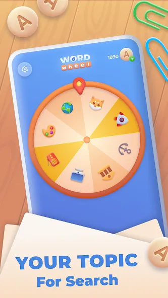 Word Wheel - Word Search — скриншот 1