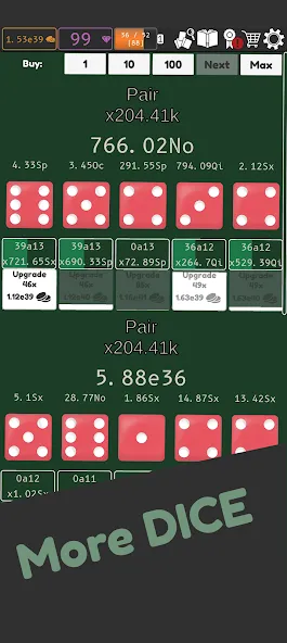 Idle Dice 2 — скриншот 1