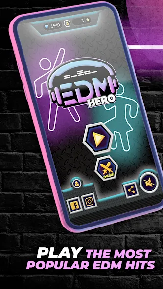 Guitar Hero Game: EDM Music — скриншот 1