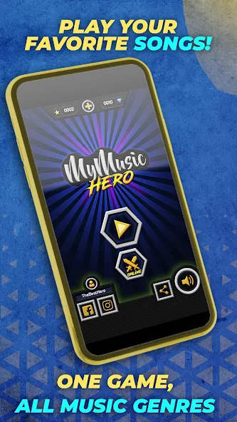 Guitar Hero Mobile: Music Game — скриншот 1