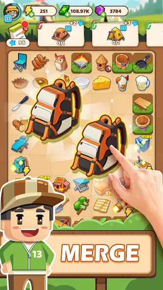 Campsite Craze: Puzzle Merge — скриншот 2
