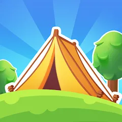 Взлом Campsite Craze: Puzzle Merge — Много денег