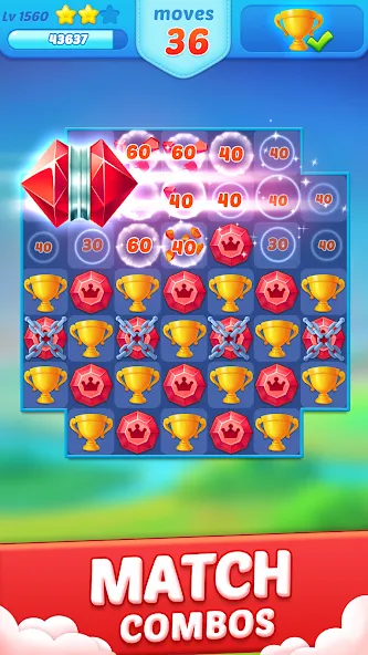 Jewel Crush™ - Match 3 Legend — скриншот 2