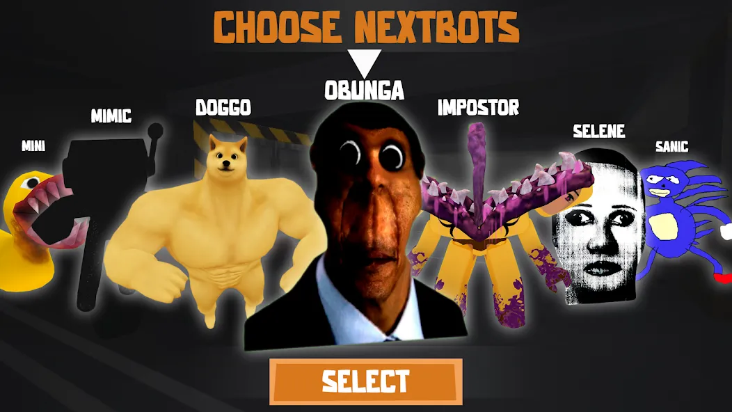 Nextbots: Obunga Chase Rooms — скриншот 1 Nextbots: Obunga Chase Rooms — скриншот 1