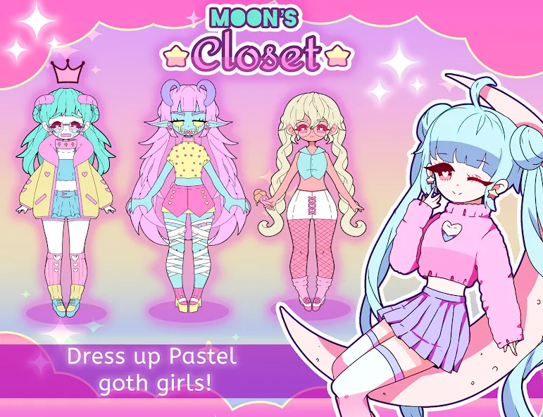 Moon's Closet dress up game — скриншот 1 Moon's Closet dress up game — скриншот 1