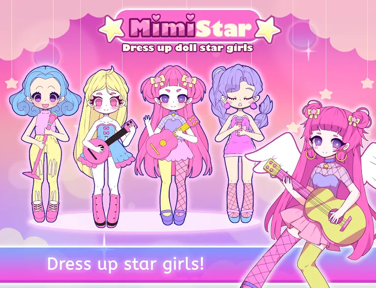 Mimistar dress up chibi doll — скриншот 1